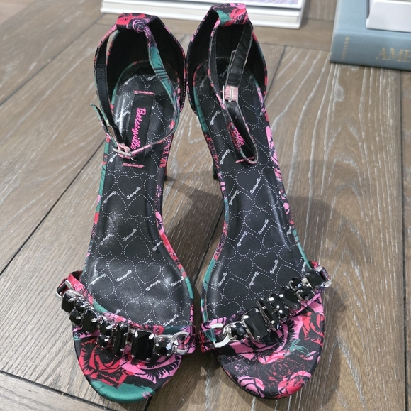 Betseyville Floral Stiletto Heels, Women's Size 8.5 - Picture 3 of 9